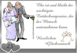 Grusskarten Silberhochzeit